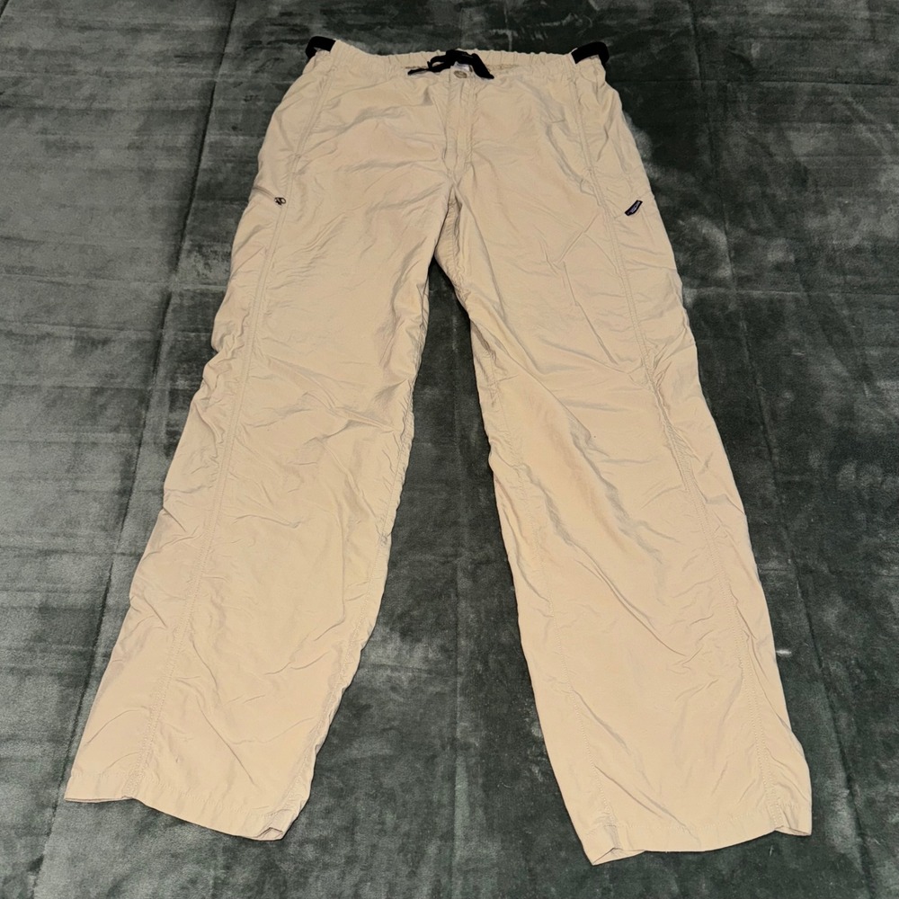 Patagonia Mens Gi III Hiking Pants Tan Khaki Nylon Belted Cargo Large Activewear